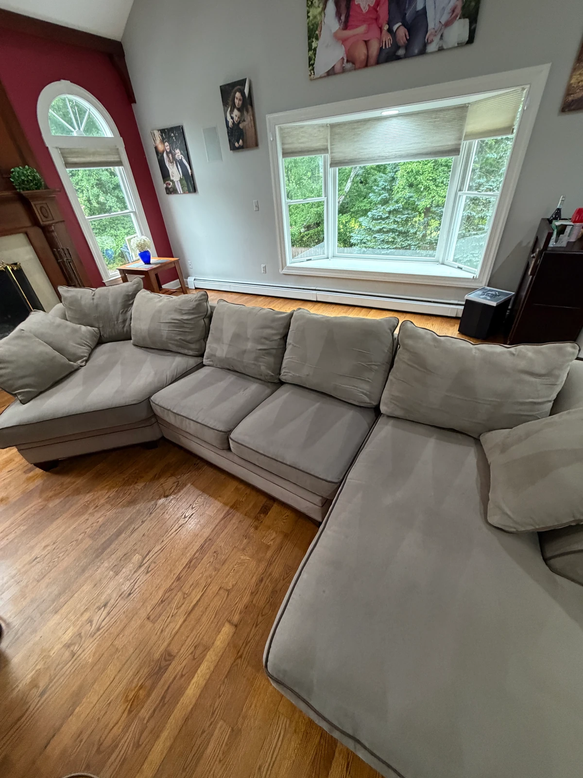 Double chaise after cleaning